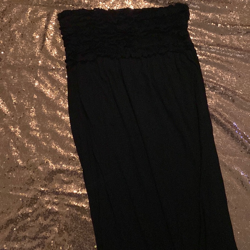 Black swimsuit cover-up dress (Large)